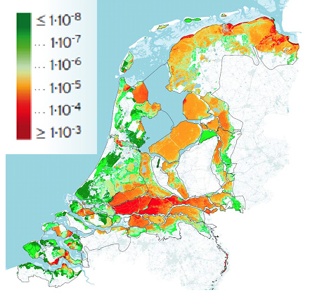 Individual risk for flooding in the Netherlands