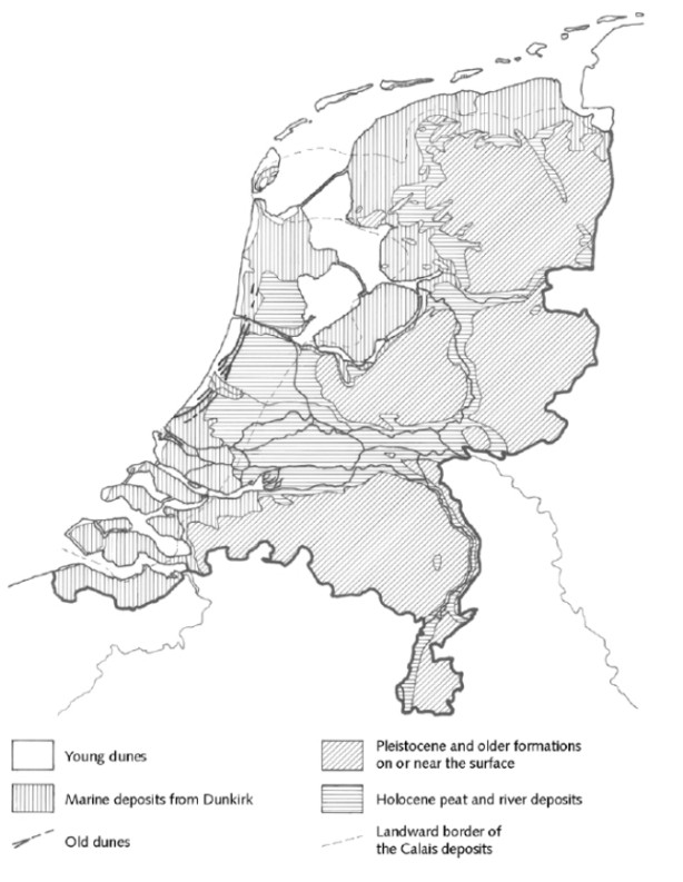 Geological map of the Netherlands